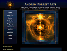 Tablet Screenshot of andrewforrest.co.nz